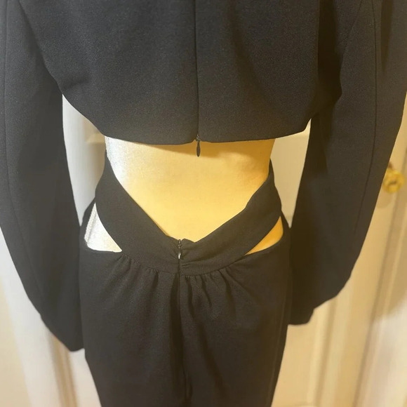 PatBO Cutout Blazer Mini Dress in Black - Picture 7 of 16